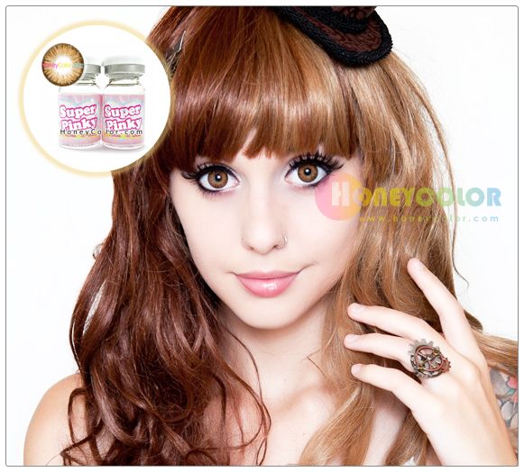 Lente Super Pinky Brown